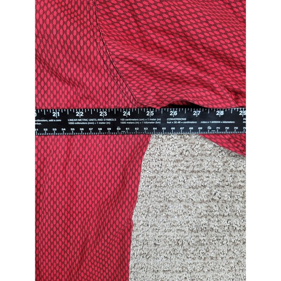 CINCH Classic Cowboy Collection Mens Red Geometric Western Shirt Pearl Snap Sz L - Picture 10 of 11